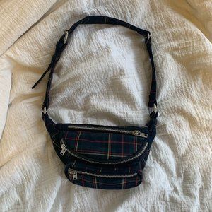 plaid brandy melville fanny pack